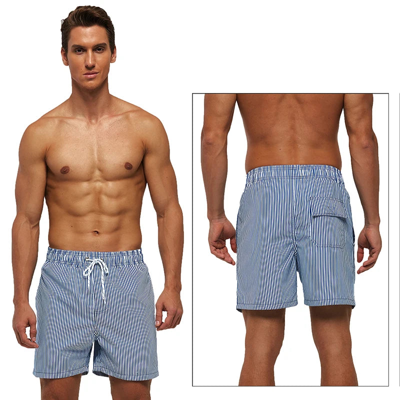Short Deportivo de Verano para Hombre | Estampado Camuflaje o Rayas, con Bolsillos - Ideal para Playa, Entreno o Casual
