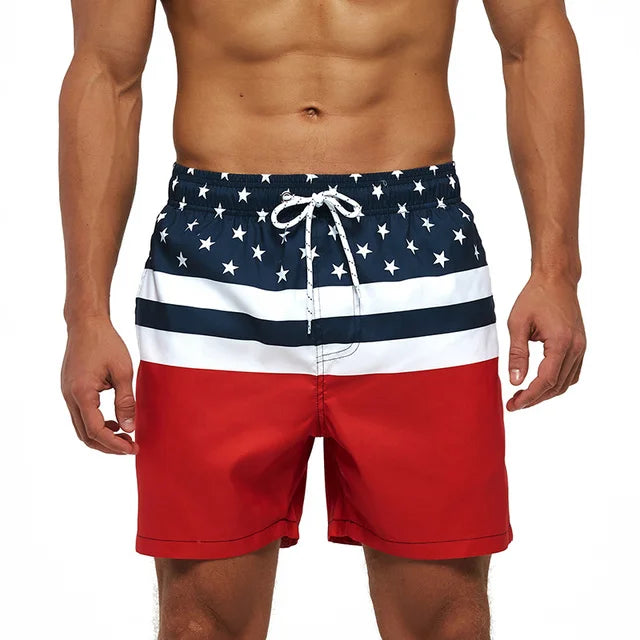 Short Deportivo de Verano para Hombre | Estampado Camuflaje o Rayas, con Bolsillos - Ideal para Playa, Entreno o Casual