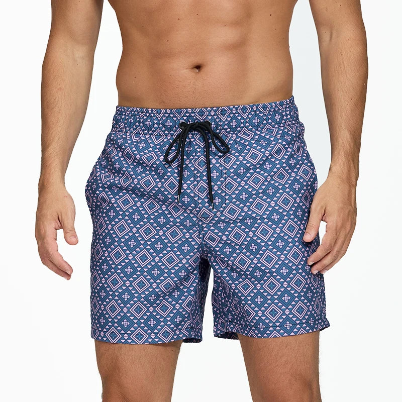 Short Deportivo de Verano para Hombre | Estampado Camuflaje o Rayas, con Bolsillos - Ideal para Playa, Entreno o Casual