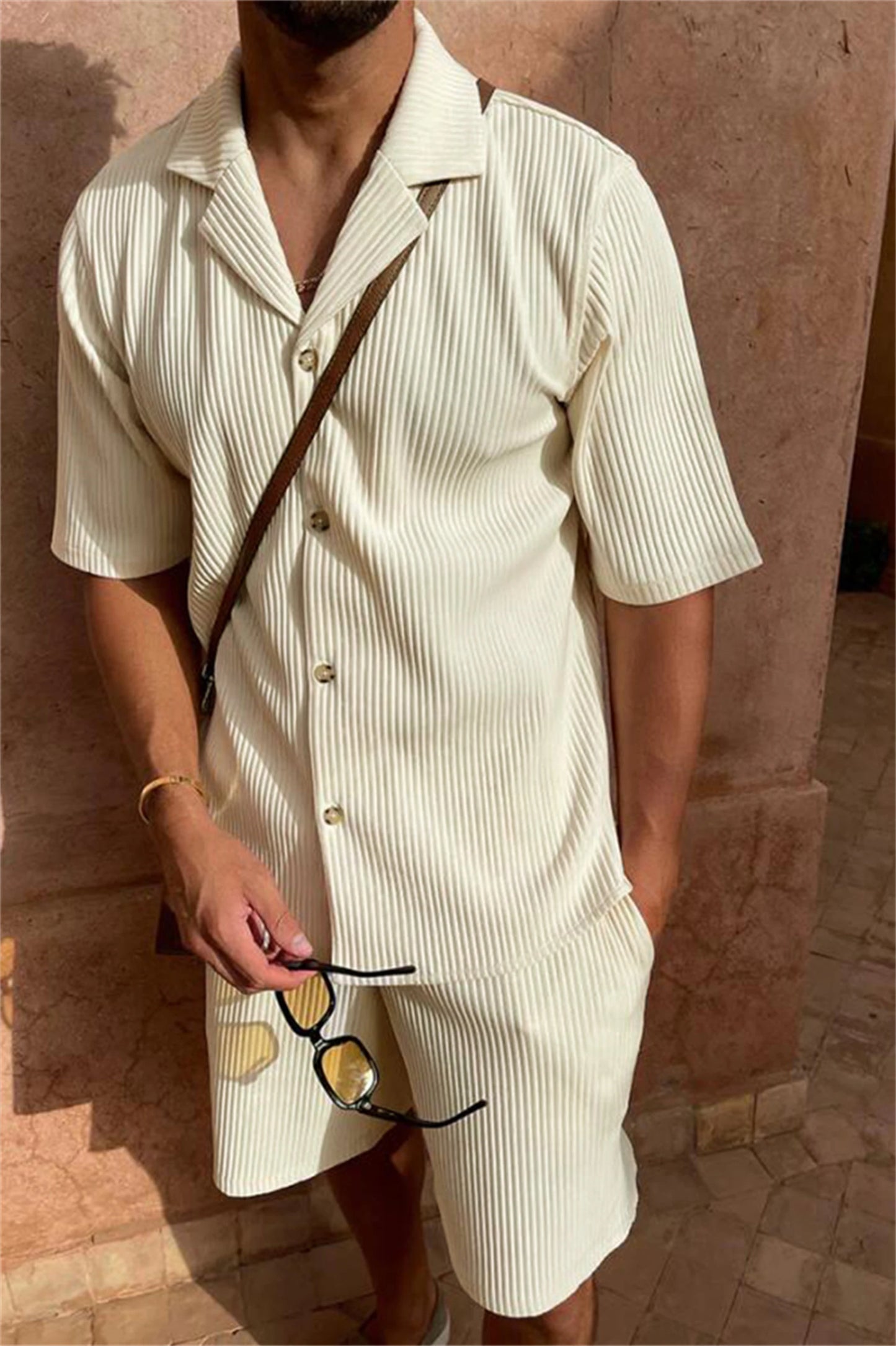 Conjunto Camiseta + Pantalón de Pana para Verano 🌞🩳 | Estilo Casual y Cómodo