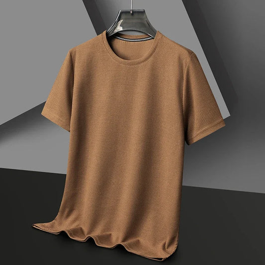 Camiseta de Verano para Hombre | Cuello Redondo, Manga Corta y Tejido Transpirable - Estilo Casual
