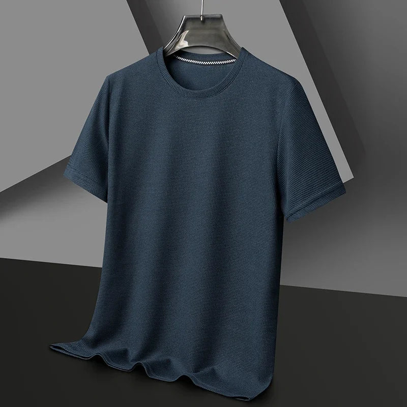 Camiseta de Verano para Hombre | Cuello Redondo, Manga Corta y Tejido Transpirable - Estilo Casual