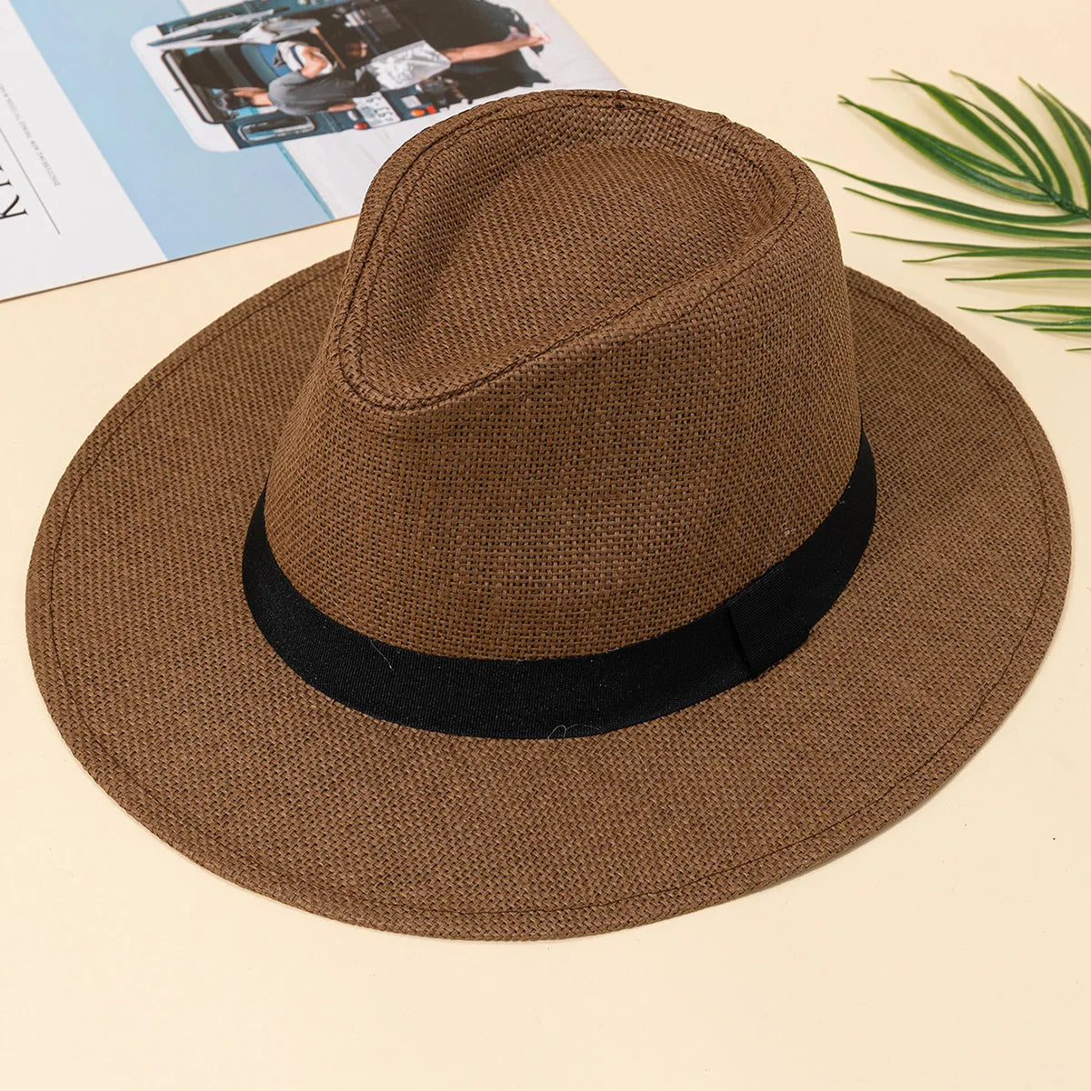 Sombrero Panamá de Verano | Ala Ancha para Sol - Unisex, Ideal para Playa y Vacaciones