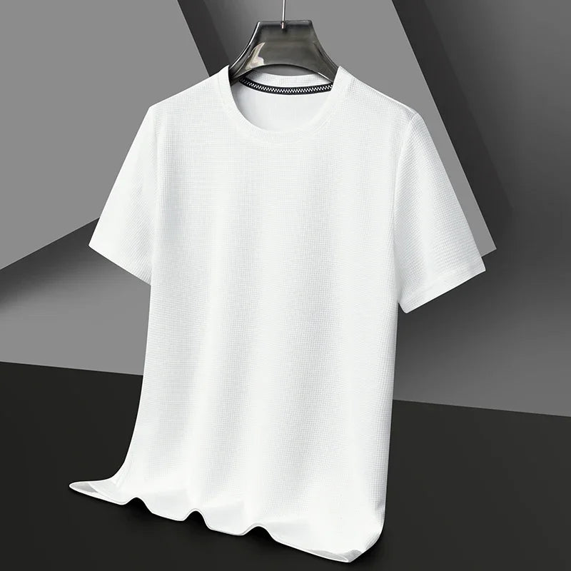 Camiseta de Verano para Hombre | Cuello Redondo, Manga Corta y Tejido Transpirable - Estilo Casual