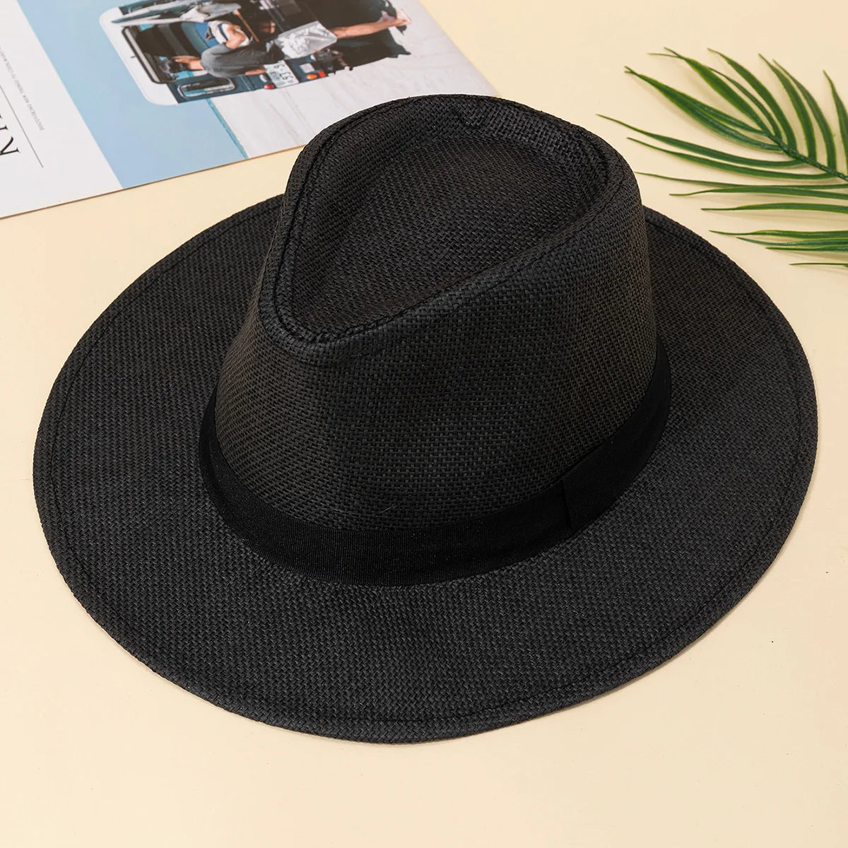 Sombrero Panamá de Verano | Ala Ancha para Sol - Unisex, Ideal para Playa y Vacaciones