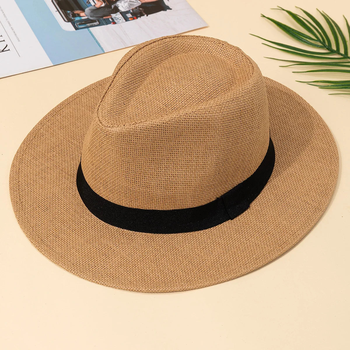 Sombrero Panamá de Verano | Ala Ancha para Sol - Unisex, Ideal para Playa y Vacaciones