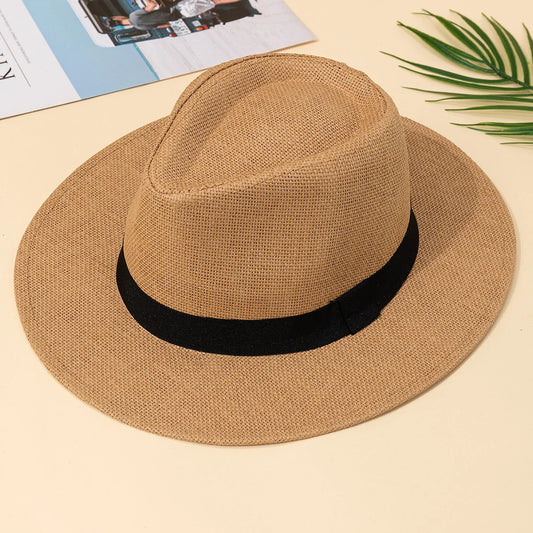 Sombrero Panamá de Verano | Ala Ancha para Sol - Unisex, Ideal para Playa y Vacaciones