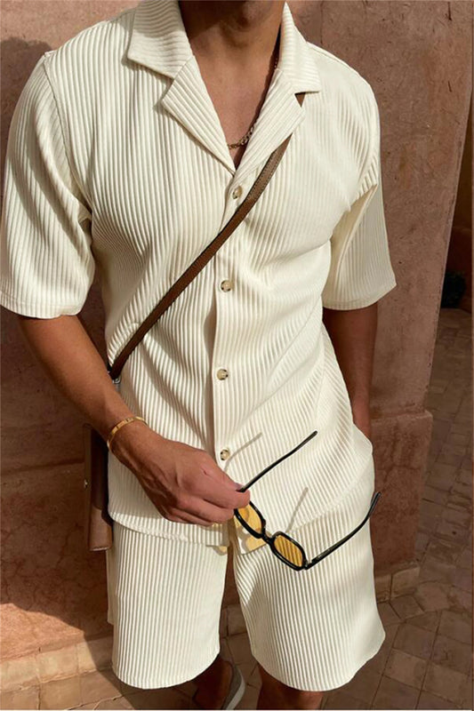 Conjunto Camiseta + Pantalón de Pana para Verano 🌞🩳 | Estilo Casual y Cómodo