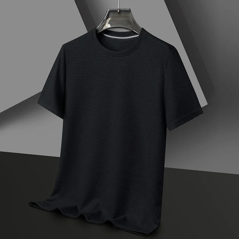 Camiseta de Verano para Hombre | Cuello Redondo, Manga Corta y Tejido Transpirable - Estilo Casual