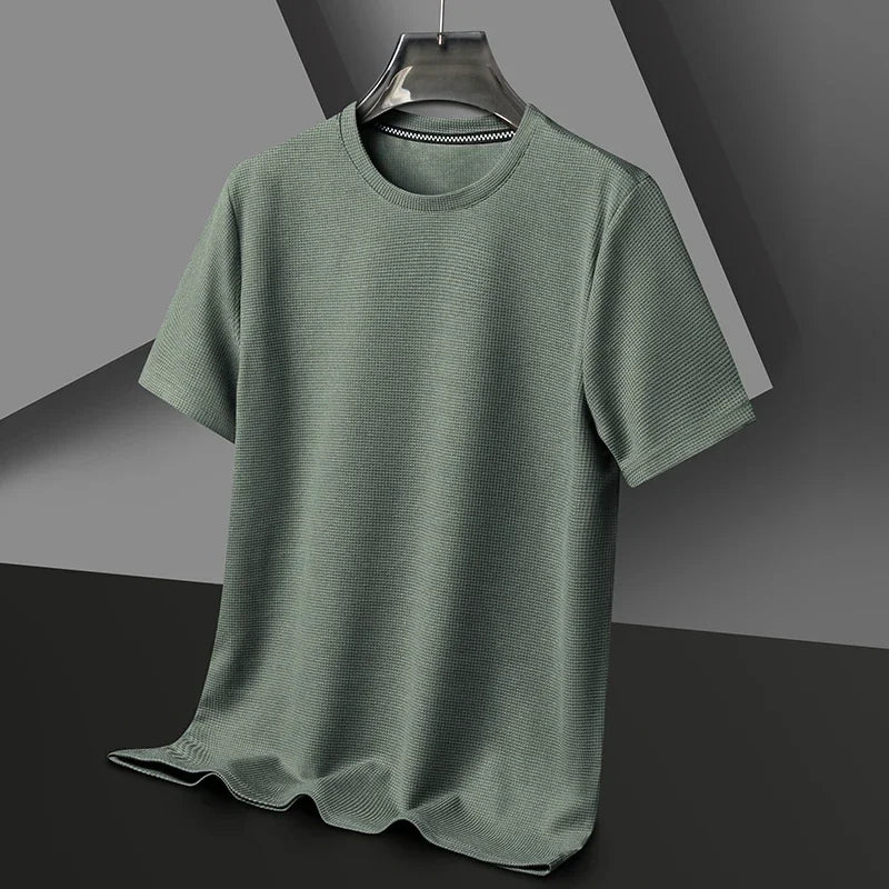 Camiseta de Verano para Hombre | Cuello Redondo, Manga Corta y Tejido Transpirable - Estilo Casual
