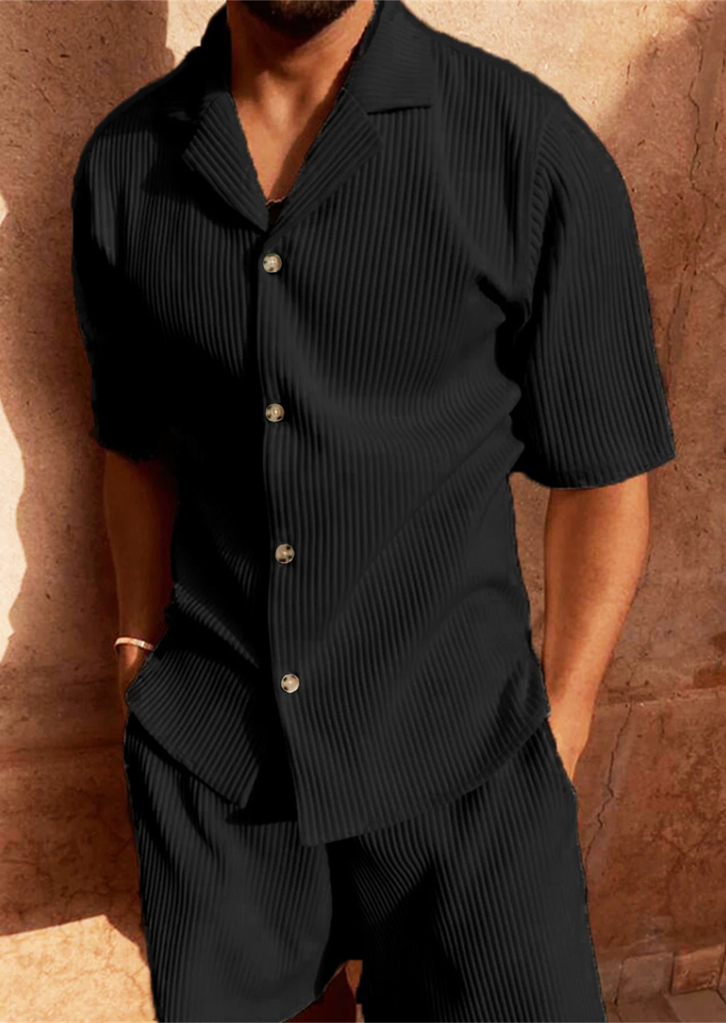Conjunto Camiseta + Pantalón de Pana para Verano 🌞🩳 | Estilo Casual y Cómodo