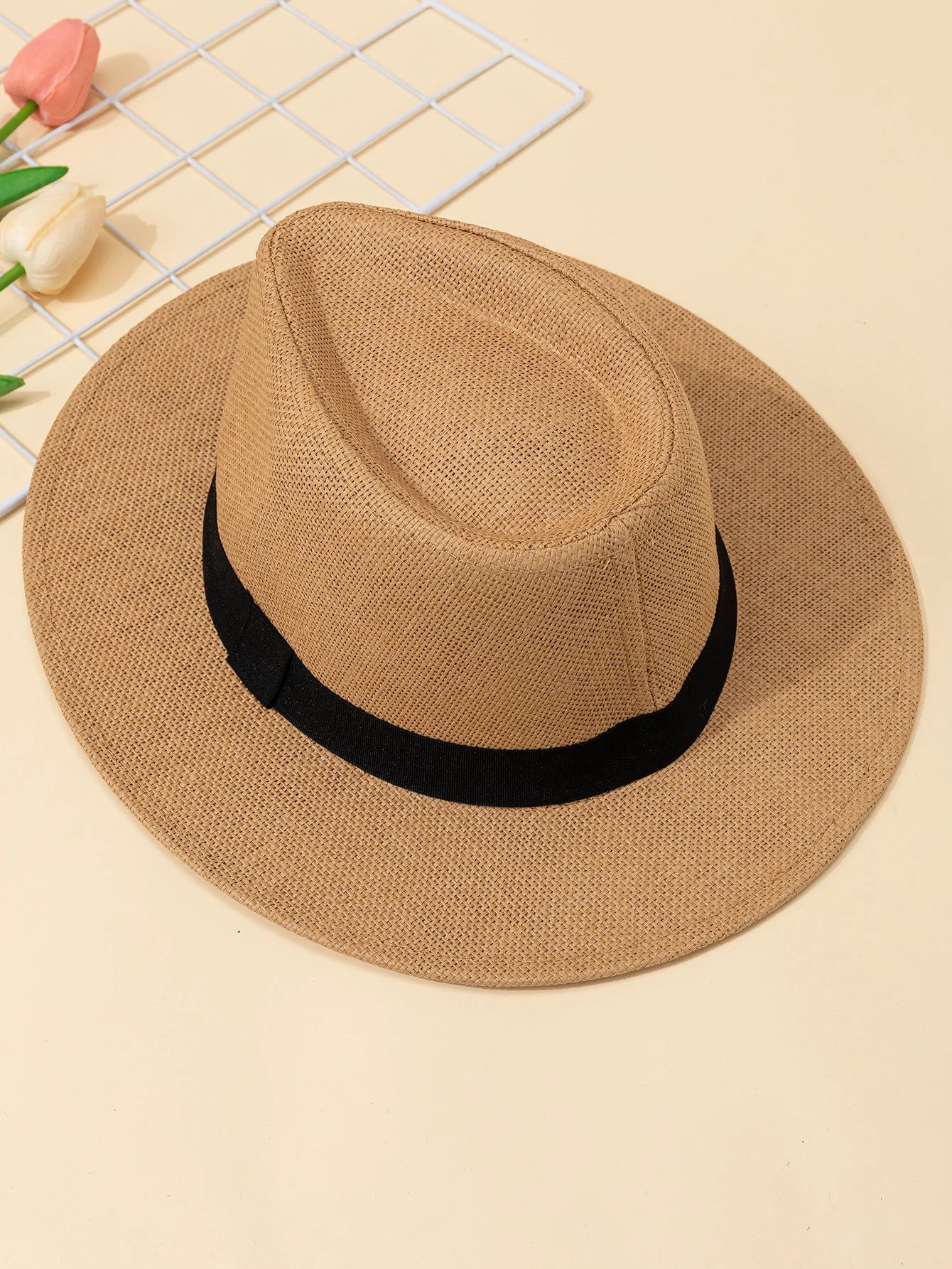 Sombrero Panamá de Verano | Ala Ancha para Sol - Unisex, Ideal para Playa y Vacaciones